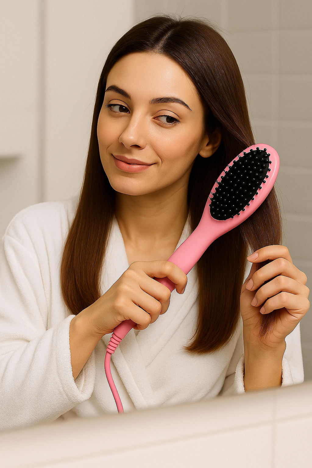 Brosse Lissante Ionique – Lissage rapide, doux et sans frisottis