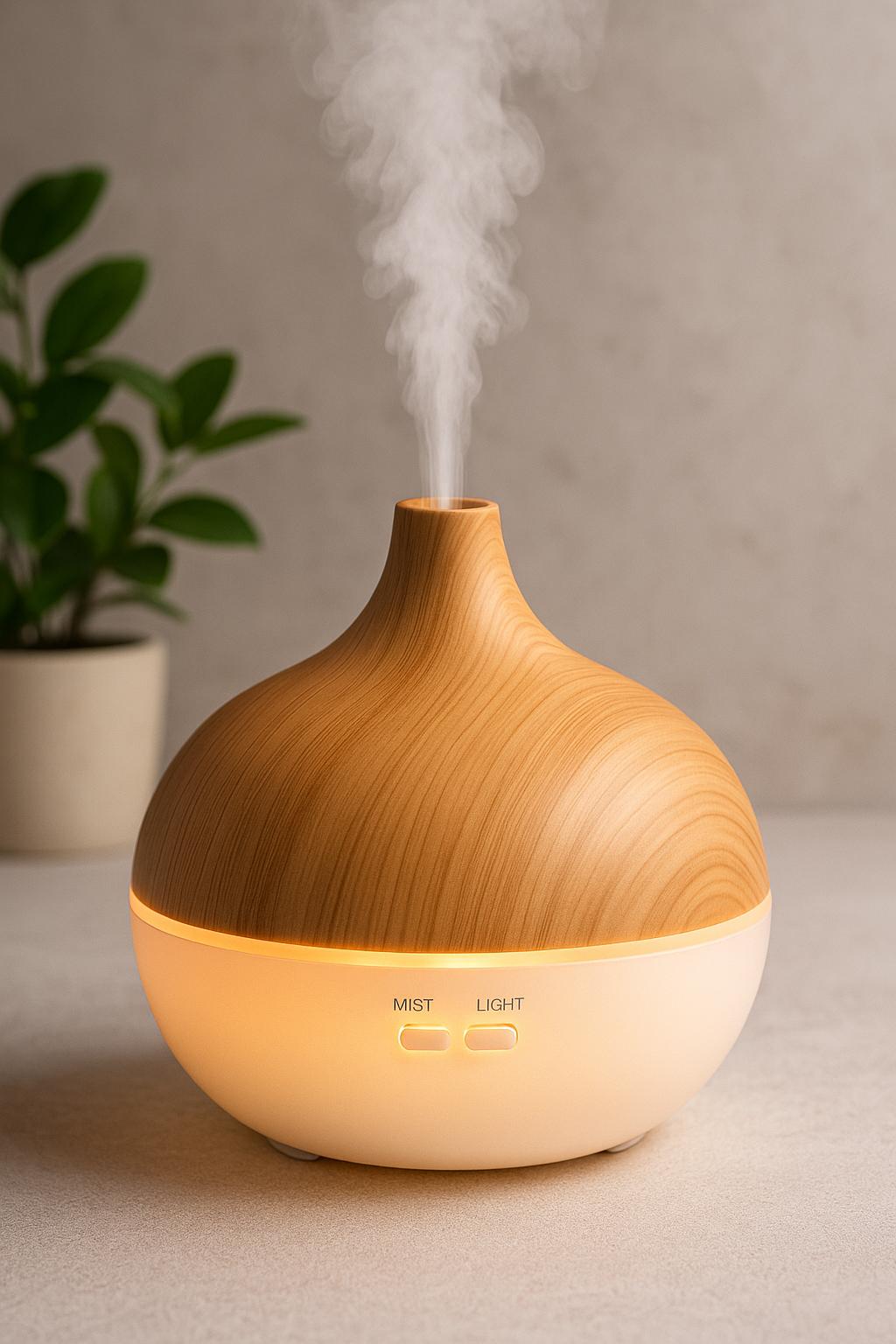 🌸 Diffuseur d’Huiles Essentielles – Détente, bien-être et aromathérapie à la maison