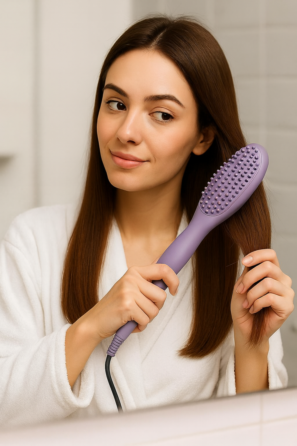Brosse Lissante Ionique – Lissage rapide, doux et sans frisottis