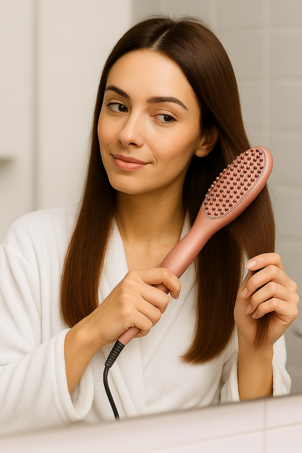 Brosse Lissante Ionique – Lissage rapide, doux et sans frisottis