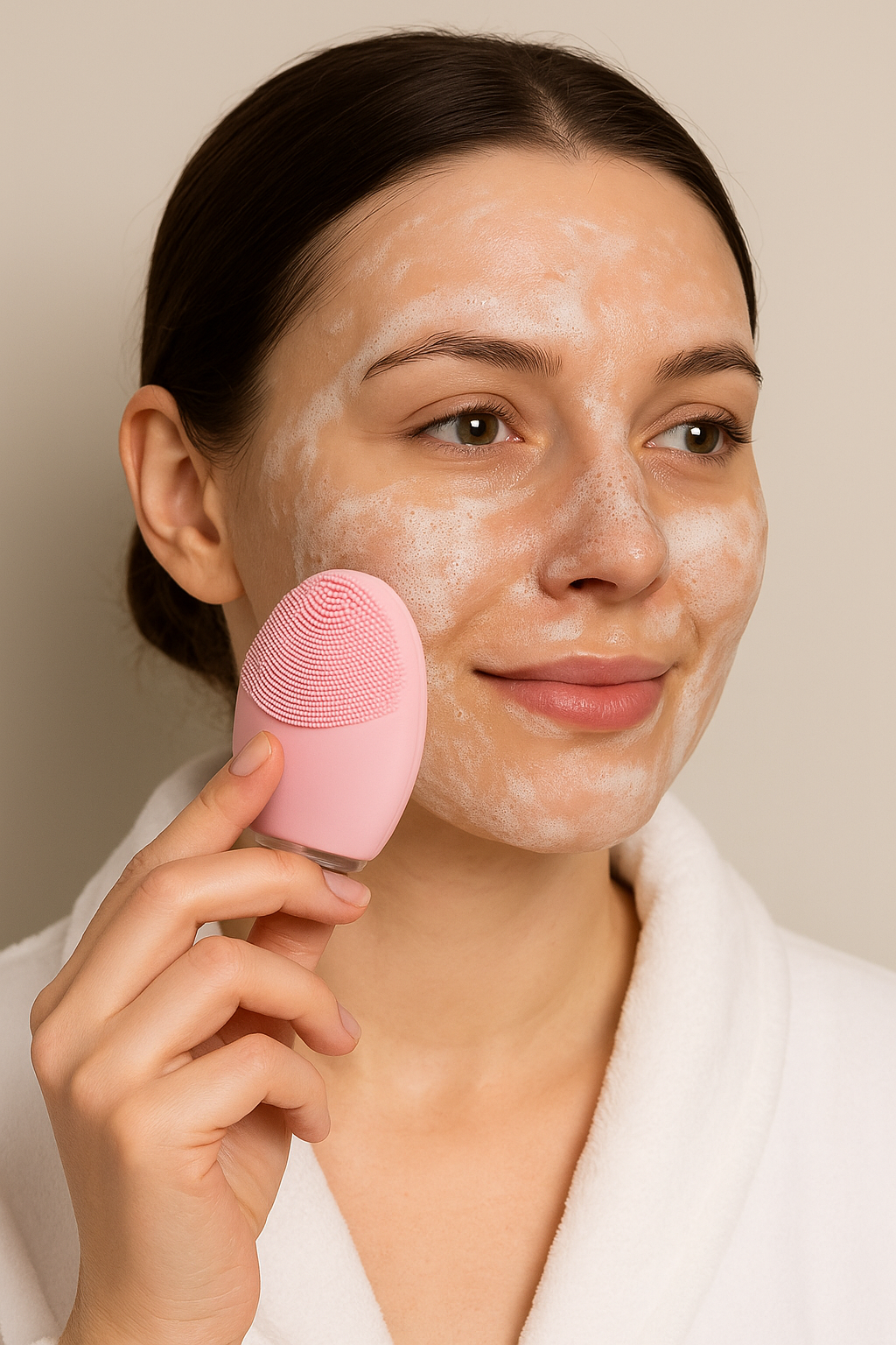 Brosse de nettoyage du visage en silicone aste étanche, outil de massage des yeux, nettoyeur de visage, livres profonds, appareil de soins de santé de la peau des pores